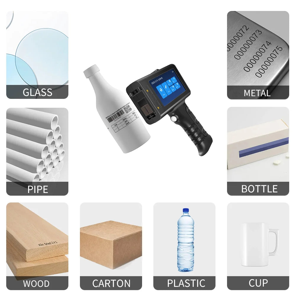 Willita 12.7mm Handheld Inkjet Printer Gun | Portable Plastic Surface Coding for Expiry Dates, Batch Numbers, QR/Barcode & Logos