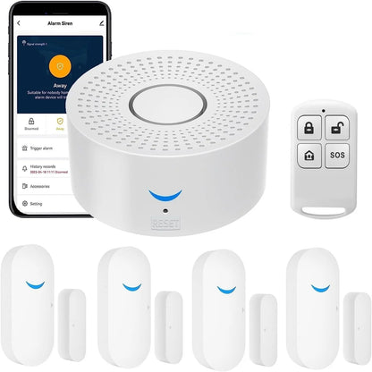 Tuya Wifi Smart Home Alarm System 433mhz Burglar Security Alarm Siren Smart Life App Control Wireless Home Alarm Kits