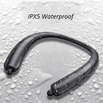 Neckand Bluetooth Earphones Speaker 2 in 1 Smart Column Surround Stereo Wireless Music Soundbar Portable Waterproof Long Working