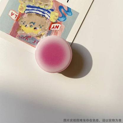 Korean Style Ins Creative Gradient Solid Color Glue Lazy Desktop Retractable Mobile Phone Air Bag Holder Ring Buckle Pop Sockets