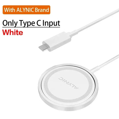 30W Magnetic Wireless Charger Pad PD Type C USB Phone Fast Charging Dock Station for Samsung iPhone 16-11 Pro Max Airpods 3/2