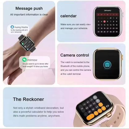 NEW Watch 10 Smart Watch Men Body Temperature BT Call NFC Always on Display GPS Sport Watches Women Smartwatch For Apple Android