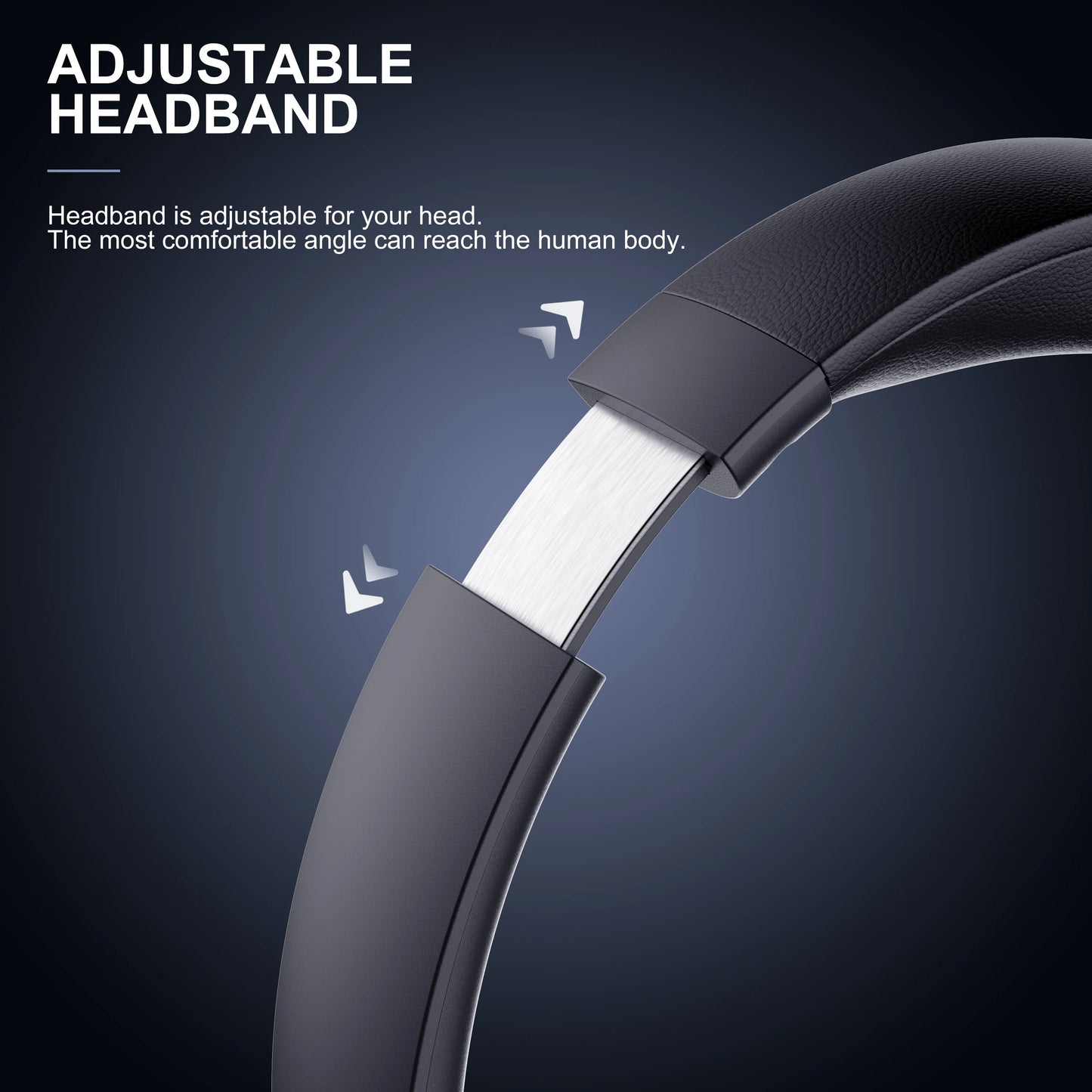 W2 Wireless Headphones ANC Headphone Bluetooth 5.2 Earphones Over-Ear with Mic, HiFi Stereo Foldable Lightweight Headphones