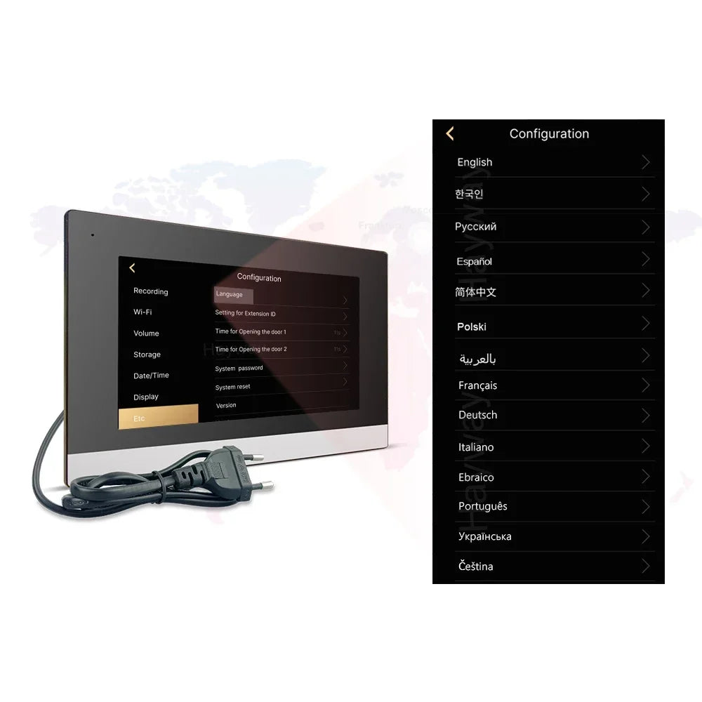 1080P Video intercom  System DoorPhone for Home  TUYA Wireless WiFi Smart with  Infrared night vision doorbell Motion detection