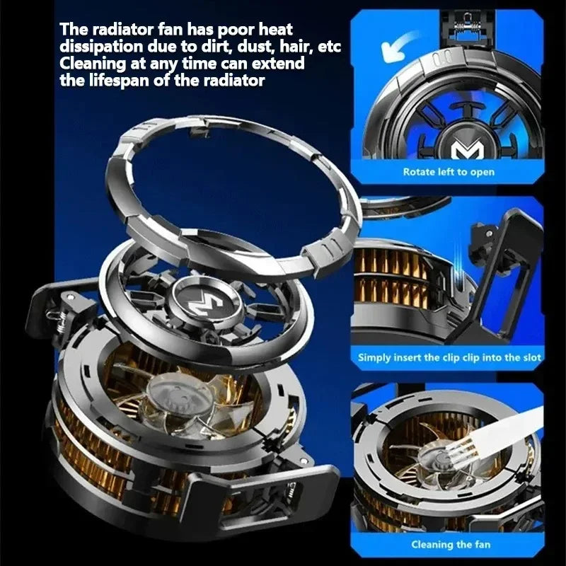 Magnetic Back Clip Universal 2 IN 1 MEMO CX08 CX07 Phone Cooler Semiconductor Cooling Fan Freeze Radiator for iOS Android PUBG
