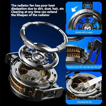 Magnetic Back Clip Universal 2 IN 1 MEMO CX08 CX07 Phone Cooler Semiconductor Cooling Fan Freeze Radiator for iOS Android PUBG