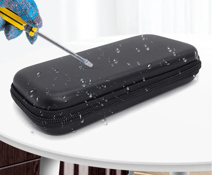 Hard Case for Anker PowerCore 20100mAh 20000mAh Powerbank, Hard Drive, Cards, USB Cables, Earphones, Black