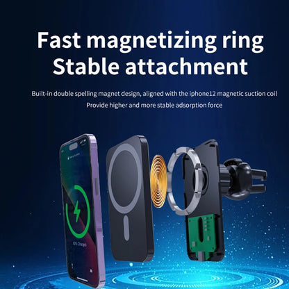 30W Magnetic Wireless Car Charger For MagSafe iPhone 16 15 14 13 Pro Max Xiaomi Samsung Xiaomi Air Vent Clip Phone Holder Stand
