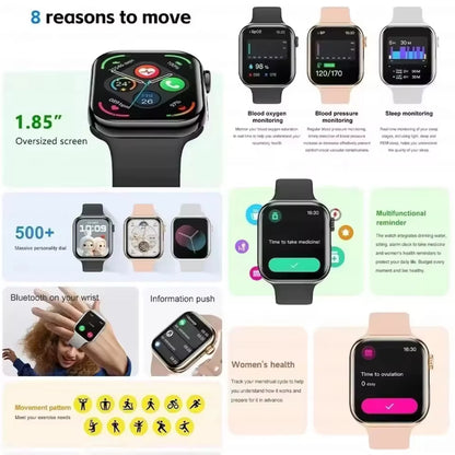 NEW Watch 10 Smart Watch Men Body Temperature BT Call NFC Always on Display GPS Sport Watches Women Smartwatch For Apple Android