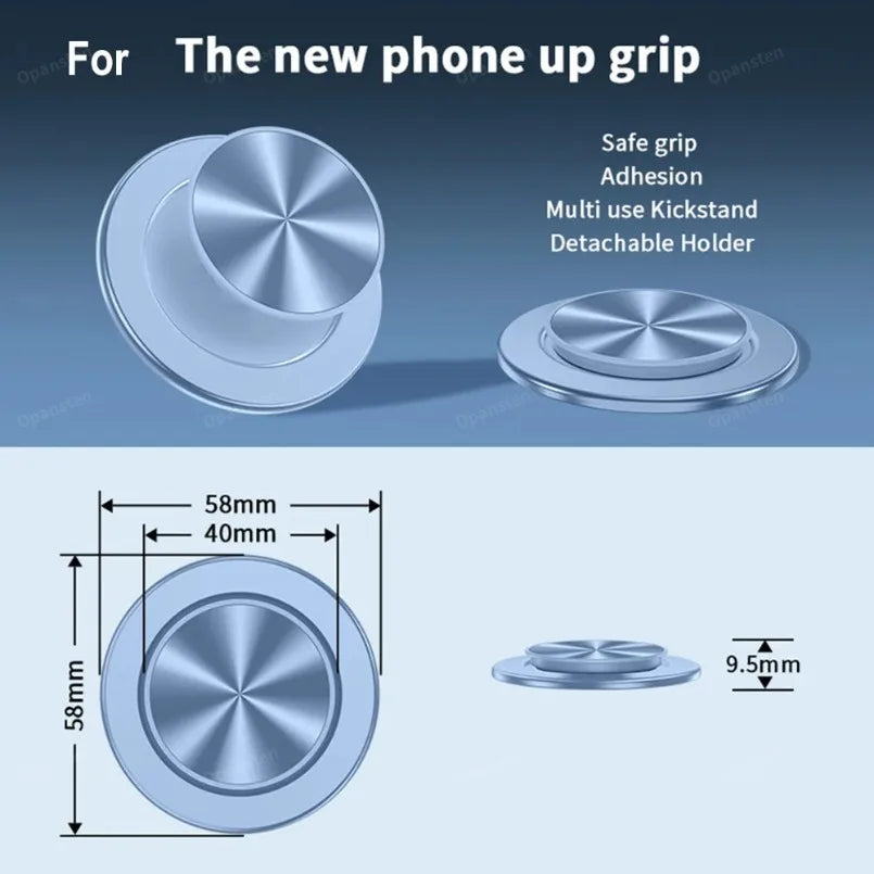 52 Magnet Magnetic Folding Mobile Phone Grip Holder Socket Pocket For Magsafe IPhone Samsung Safe Ring Finger Expanding Stand