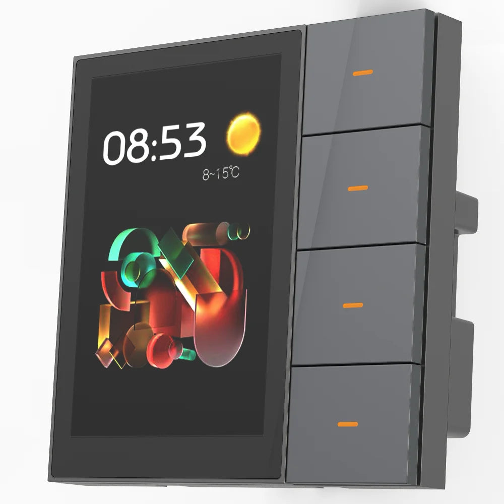 F3Pro Tuya Smart Central Control Switch, ZigBee Wall Switch, Home Automation Wireless Lighting Control System