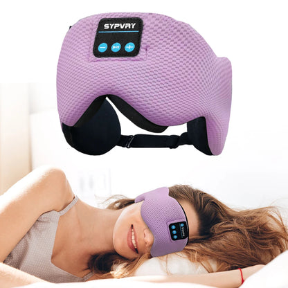 Bluetooth Sleeping Mask With Headphones 5.3 Bluetooth Eye Mask For Women Man Soft Comfortable Wireless Eyemask Sleep Mask