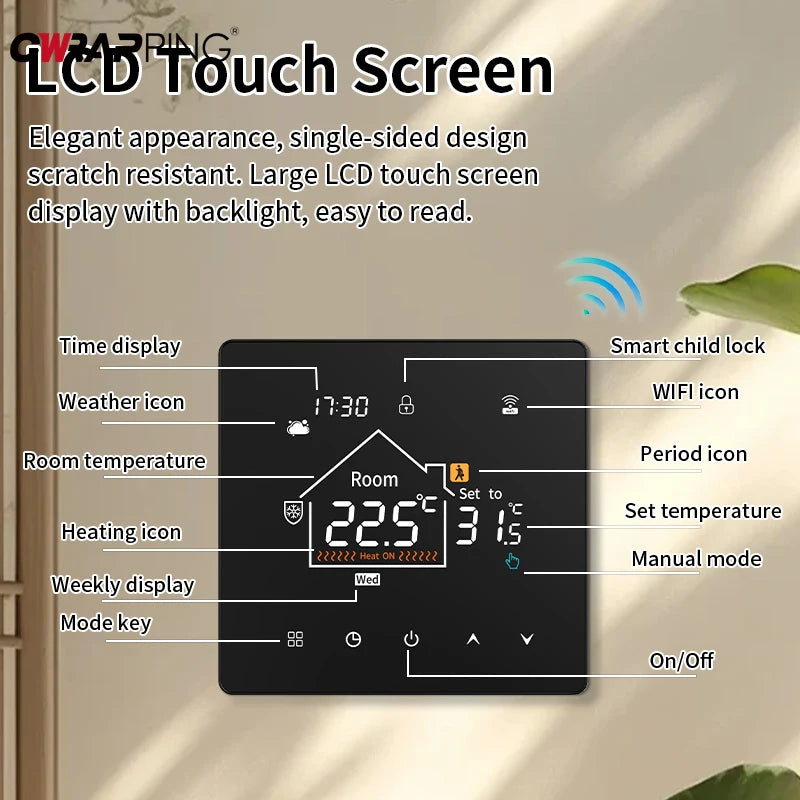 Smart Home Assistant Digital Temperature Controller Water Heater for Home Automation Thermostat Boiler Zigbee Thermostatic Tools
