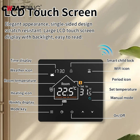 Smart Home Assistant Digital Temperature Controller Water Heater for Home Automation Thermostat Boiler Zigbee Thermostatic Tools