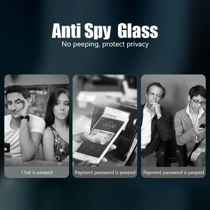 3Pcs Privacy Screen Protector For iPhone 16 15 14 13 12 Pro Max Mini 7 8 Plus Anti-spy Protective Glass For iPhone 16 XXR XS Max