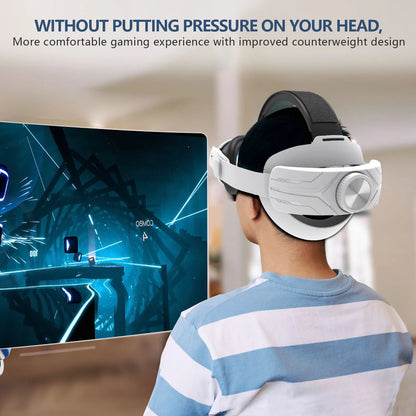 Head Strap Compatible with Meta Quest 3/3s, Adjustable Elite Headstrap Design for Meta Quest 3/3s VR Accessories,